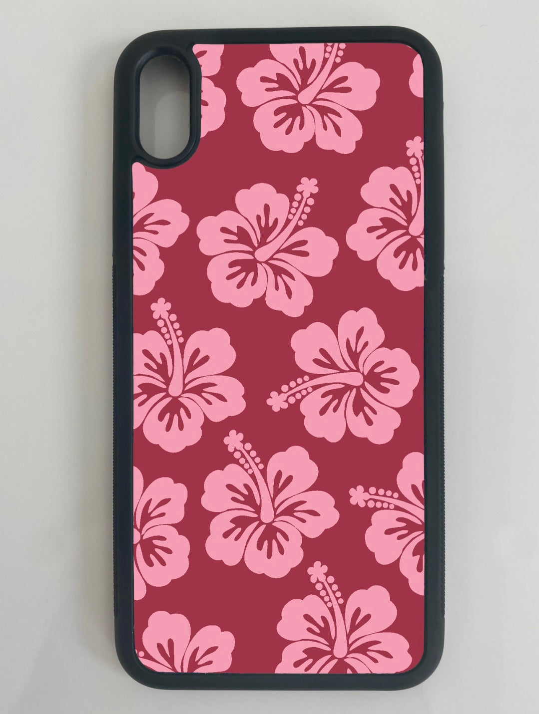 Dark Pink Hibiscus Flower Phone Case