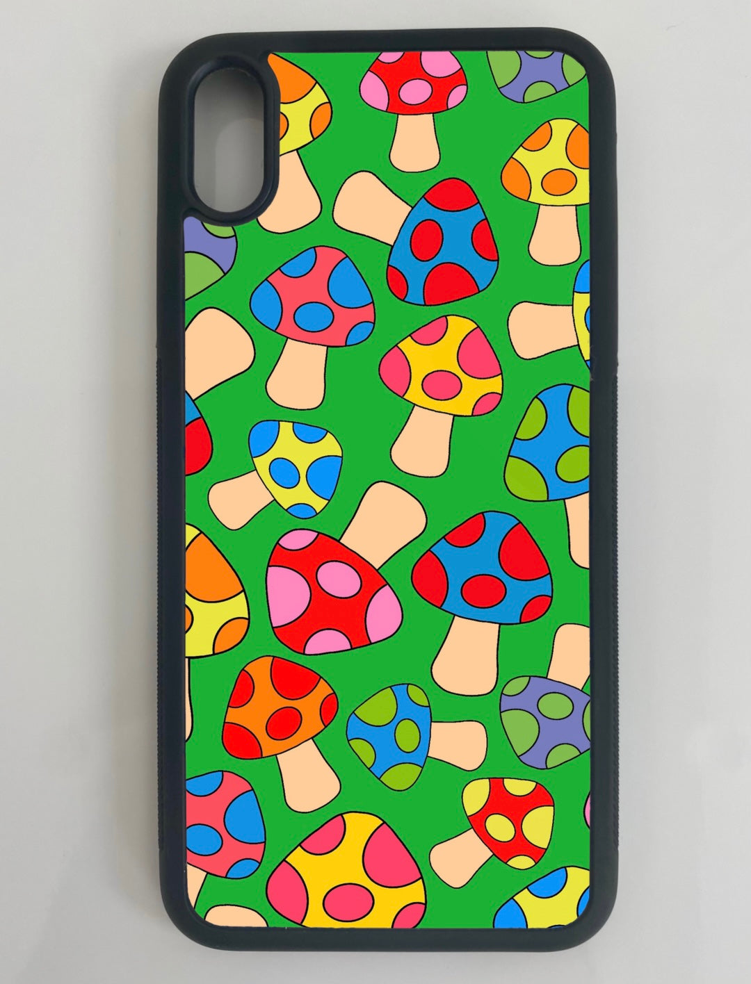 Green Groovy Mushrooms Phone Case