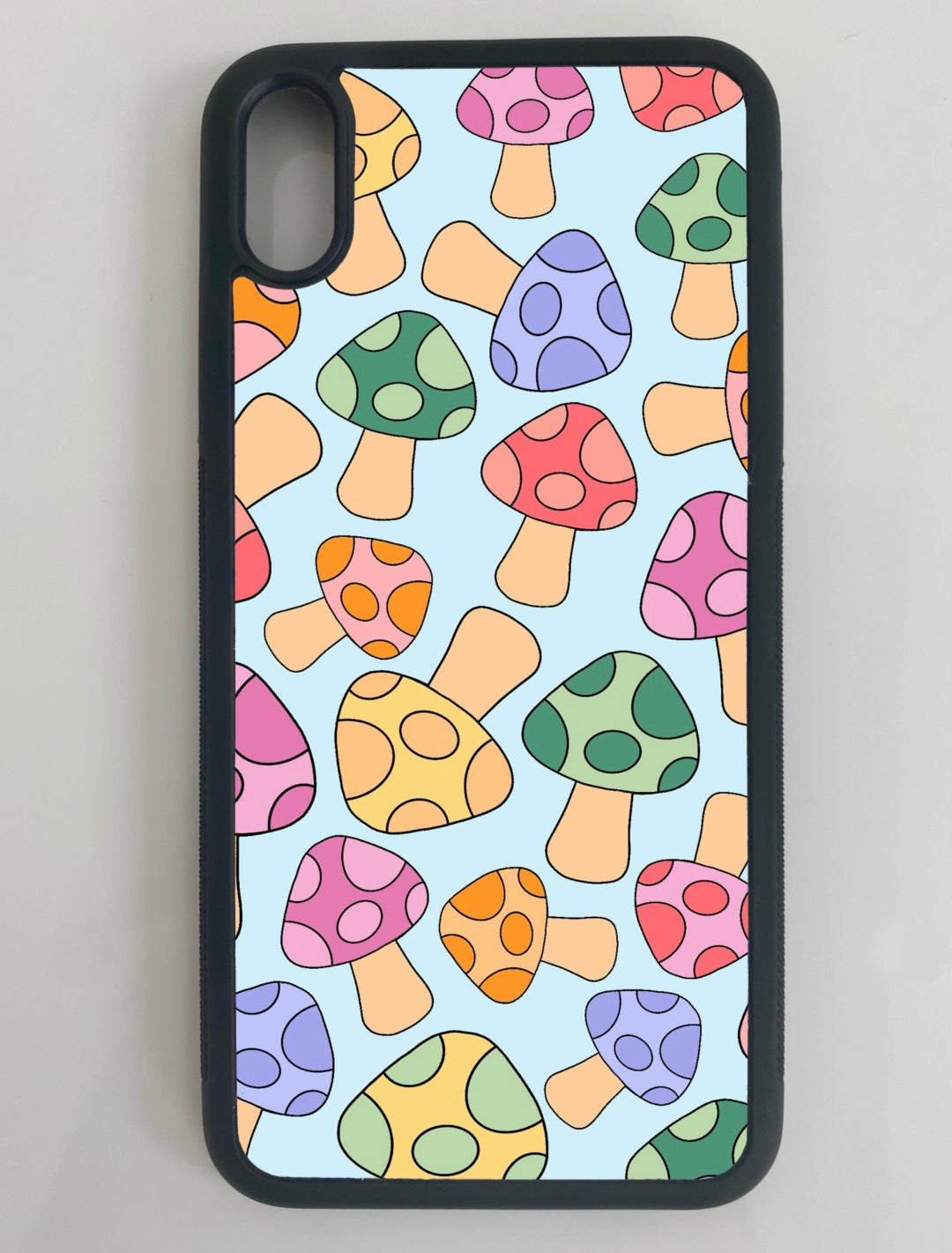 Blue Groovy Mushrooms Phone Case