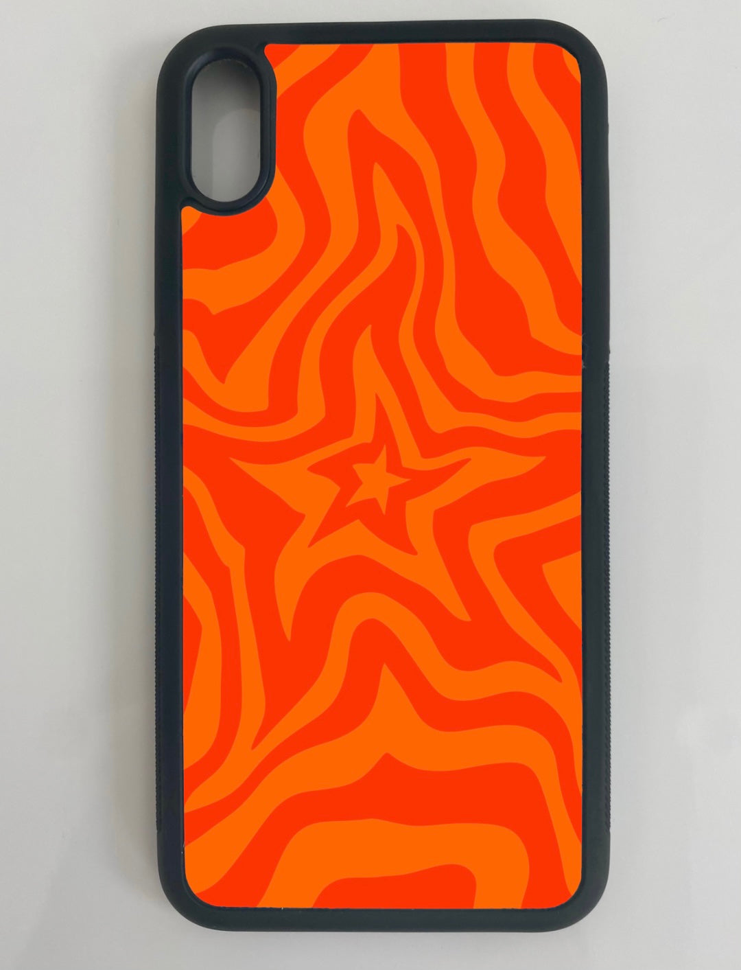 Orange Wavy Star Phone Case